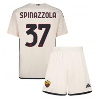 Maglie da calcio AS Roma Leonardo Spinazzola #37 Seconda Maglia Bambino 2023-24 Manica Corta (+ Pantaloni corti)
